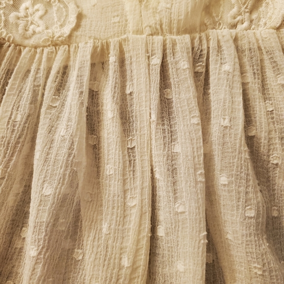 Zara Swiss Dot Sheer Peasant Blouse - Picture 10 of 15